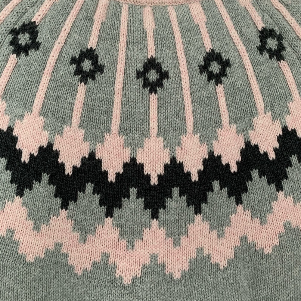 J. Crew Gray and Pink Patterned Sweater - Picture 4 of 6